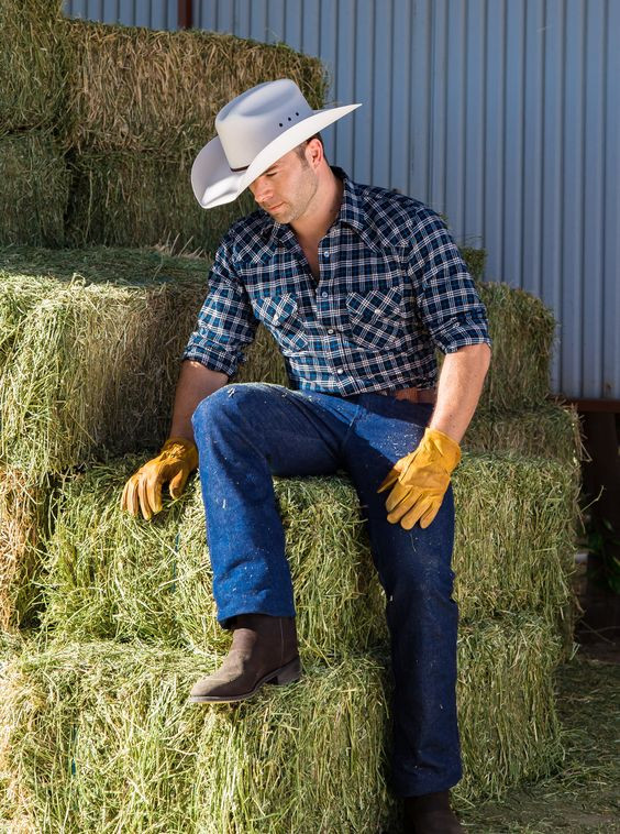 Shirt, Cowboy Fashion Ideas With Dark Blue And Navy Casual Trouser, Hot ...