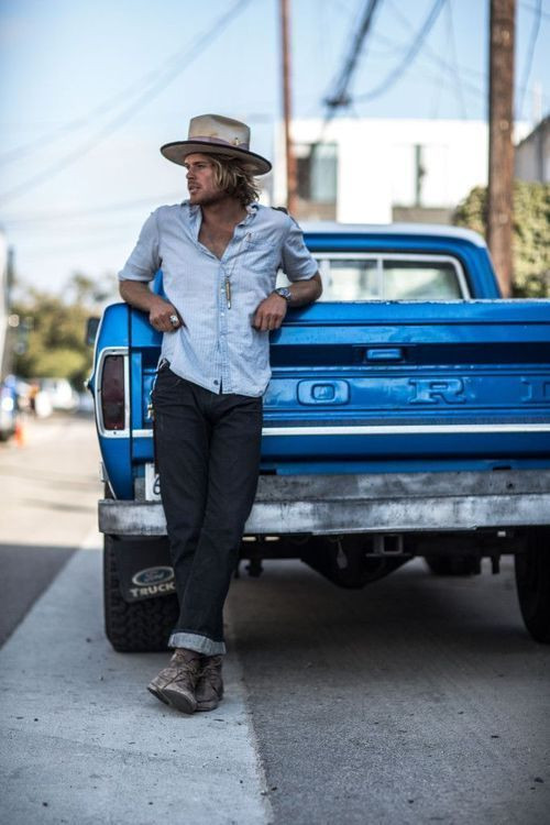 Light Blue Denim Shirt, Boot Outfit Trends With Black Jeans, Nick Fouquet Hats: 