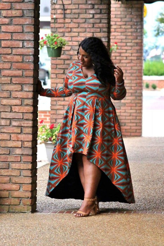 Trendy plus size ankara,, orange outfit style with wedding dress | Folk costume,  wedding dress,  tints and shades: 