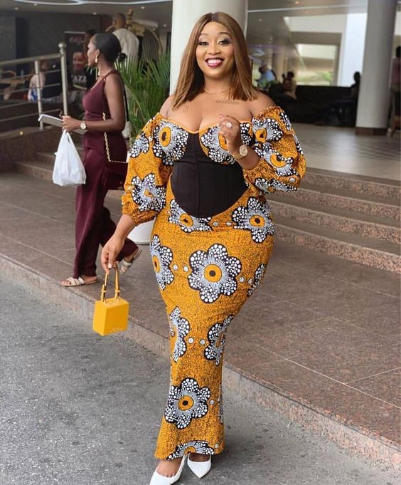 Ankara for plus size, african print corset dress ankara corset dress, african wax prints | Women's dress,  fashion design,  african wax prints: 