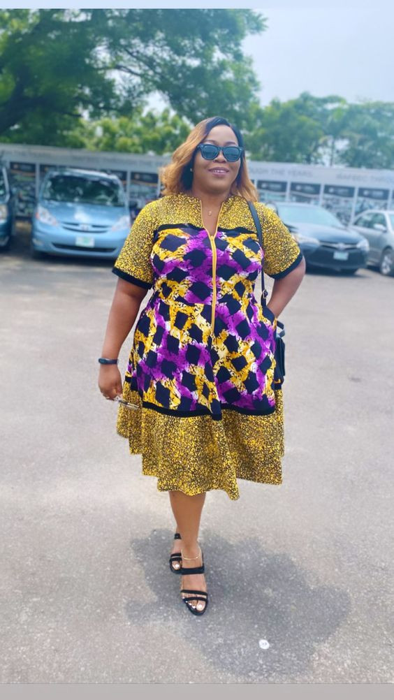 Ankara for plus size, yellow look inspiration with | Curvy girl,  vision care,  street style: 