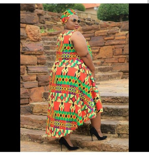 Ankara for plus size, look inspiration with day dress, one-piece garment | Day dress,  maxi dress,  prom dresses: 