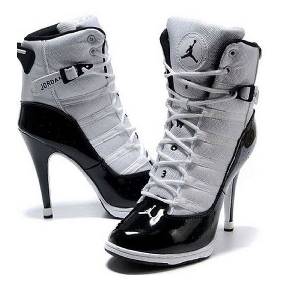 black jordan heels